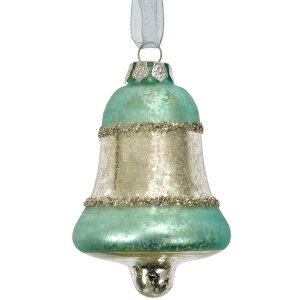 Clayre & Eef 6GL4710BL Weihnachtsanhänger Glas...