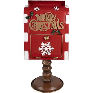 Clayre & Eef 6Y5633 Briefkasten Rot Braun 27x22x51 cm...