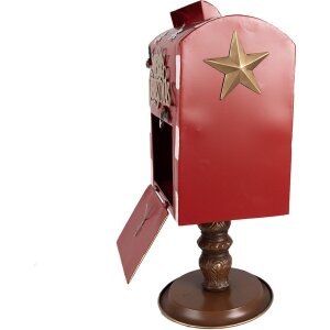 Clayre & Eef 6Y5633 Briefkasten Rot Braun 27x22x51 cm...