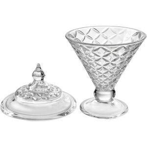 Clayre & Eef Bonbonniere Glas Ø12x19cm mit...