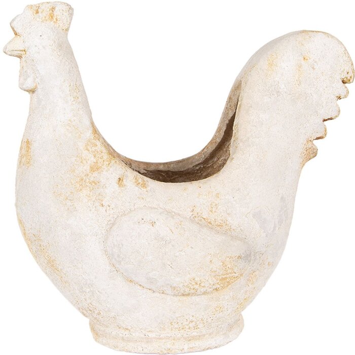 Clayre & Eef 6MG0115 Декоративный цветочный горшок бежево-коричневый 36x18x35 см