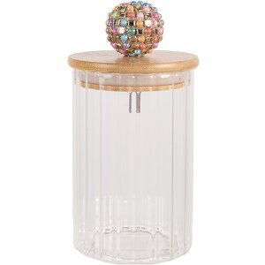 Clayre & Eef 6GL4719M Vorratsglas mit Holzdeckel...