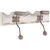 Clayre & Eef 6H2400 Вешалка настенная 2 крючка Античный стиль Белый 23x6x10 см
