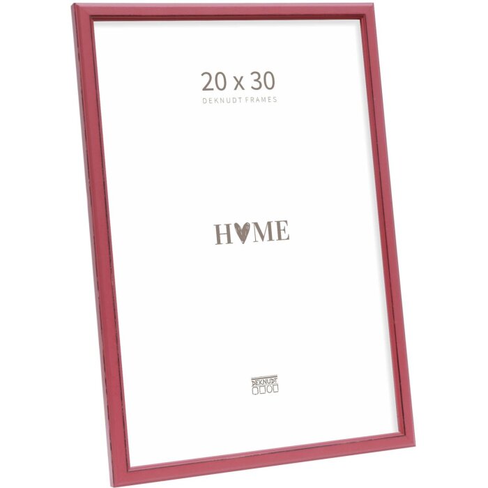 Deknudt S236F4 Фоторамка красная из дерева 20x30 см в деревенском стиле