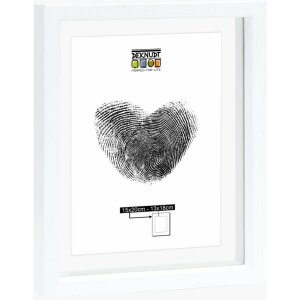 Deknudt S68SG1 Glasrahmen mit Holzkante in Weiß...