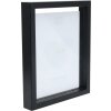 Deknudt Glasrahmen mit Holzkante in Schwarz für schwebenden Effekt 15x20 cm