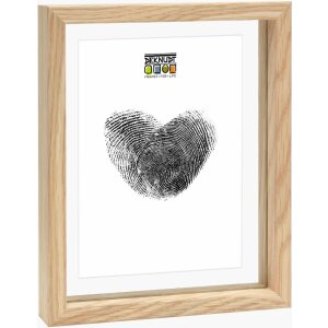 Deknudt S68SG2 Glasrahmen mit Holzkante in Natur für...