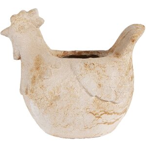 Clayre & Eef 6MG0108 Dekoration Blumentopf Beige...