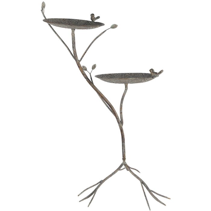 Clayre & Eef 6Y5656 Кормушка для птиц металл антик зелено-коричневый 38x43x78см