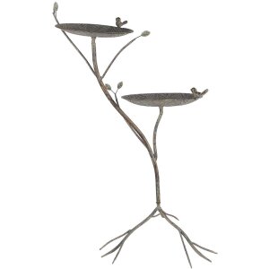 Clayre & Eef 6Y5656 Vogeltränke Metall Antik...