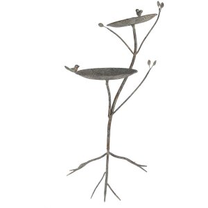 Clayre & Eef 6Y5656 Кормушка для птиц металл антик зелено-коричневый 38x43x78см