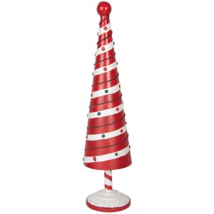 Clayre & Eef 6Y5735 Weihnachtsbaum Eisen Rot...