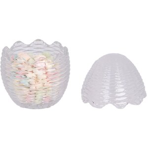 Банка для сыпучих продуктов Clayre & Eef с крышкой 8x12 см в стиле кантри