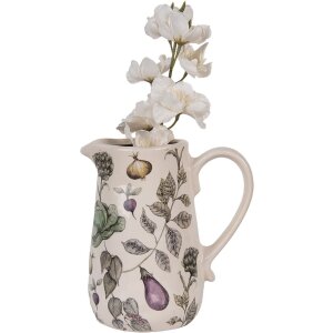 Clayre & Eef Dekorationskanne Gemüsemotiv 16x12x18 cm