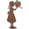 Clayre & Eef Декофигура Ребенок с лейкой с эффектом ржавчины 36x12x62 см