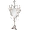 Clayre & Eef 62S331 Tischspiegel Barock Antik-Weiß 37x14x68 cm