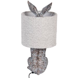 Clayre & Eef Настольная лампа Заяц полирезин 20x43 см