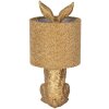 Clayre & Eef Настольная лампа Заяц с желтым абажуром E27 20x43 см