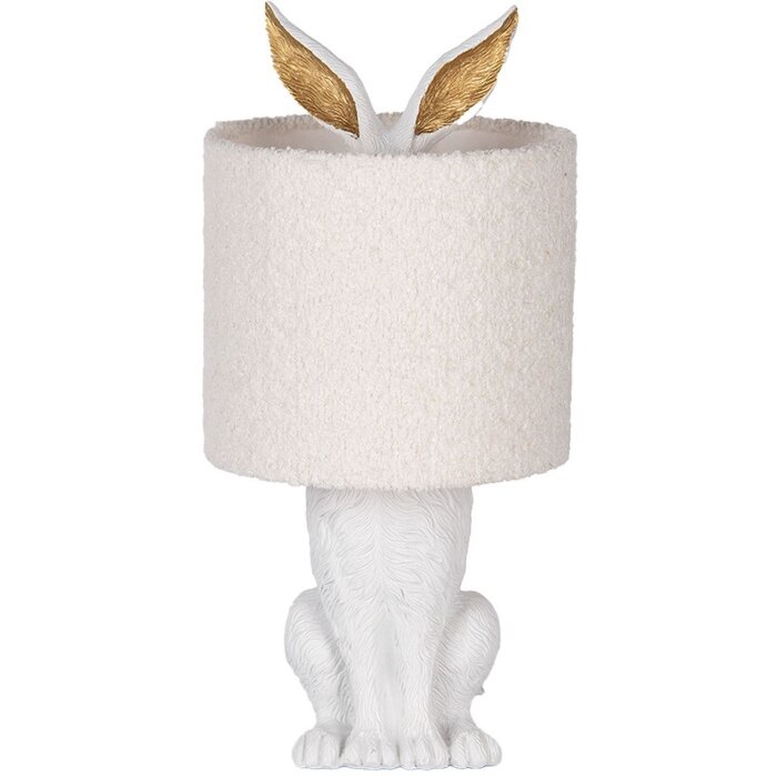 Clayre & Eef Настольная лампа Заяц Белый E27 20x43 см