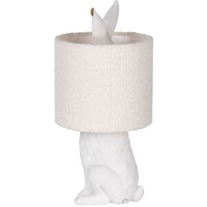Clayre & Eef Настольная лампа Заяц Белый E27 20x43 см