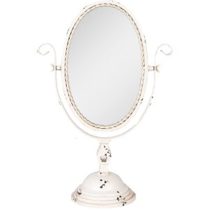 Clayre & Eef 62S330 Tischspiegel Beige Braun 34x16x50...