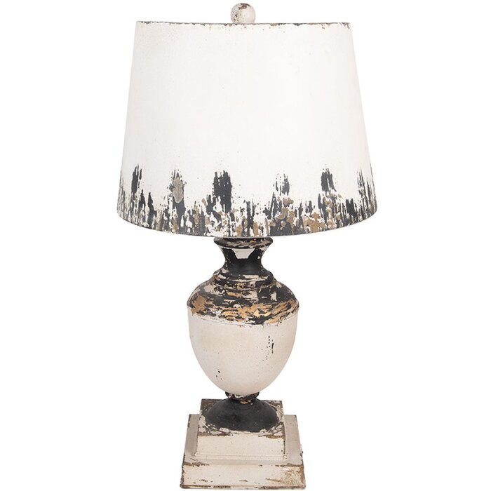 Clayre & Eef 6LMC0110 Настольная лампа бежевая 32x60 см в стиле антик