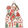 Clayre & Eef Набор рождественских домиков из металла 30x8x46 см