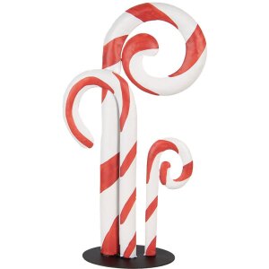 Clayre & Eef 6Y5864 Рождественские леденцы белые и красные 24x11x46 см