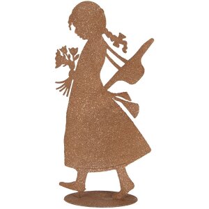 Clayre & Eef Декоративная фигура Ребенок из металла 21x10x43 см