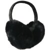Juleeze JZEW0016Z Ohrwärmer Schwarz 13 cm Kunstfell flexibel Einheitsgröße