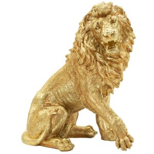 Mauro Ferretti Dekofigur Löwenscharbe 45x29x55 cm gold