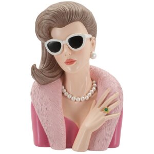 Mauro Ferretti Figur Pariser Frau 18x12x28 cm rosa