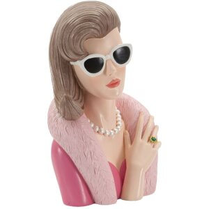 Mauro Ferretti Figur Pariser Frau 18x12x28 cm rosa