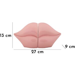 Mauro Ferretti Buchstütze Mund 27x9x13 cm rosa