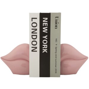 Mauro Ferretti Buchstütze Mund 27x9x13 cm rosa