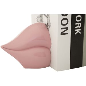 Mauro Ferretti Buchstütze Mund 27x9x13 cm rosa