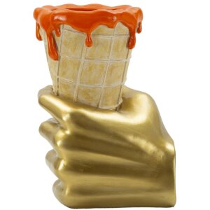 Mauro Ferretti Blumentopf Tüte 18x16x26 cm gold orange