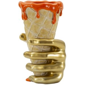 Mauro Ferretti Blumentopf Tüte 18x16x26 cm gold orange