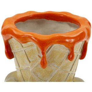 Mauro Ferretti Blumentopf Tüte 18x16x26 cm gold orange