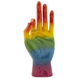 Mauro Ferretti Dekofigur Regenbogenhand OK 16x10,5x36 cm...