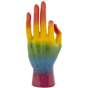 Mauro Ferretti Dekofigur Regenbogenhand OK 16x10,5x36 cm...