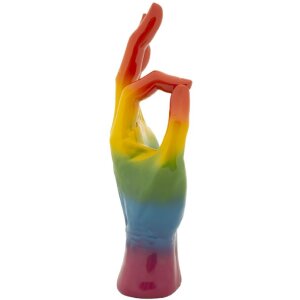 Mauro Ferretti Dekofigur Regenbogenhand OK 16x10,5x36 cm mehfarbig