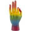 Mauro Ferretti Dekofigur Regenbogenhand OK 16x10,5x36 cm mehfarbig