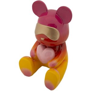 Mauro Ferretti Dekofigur Regenbogenbär 21,5x20,5x32 cm rot gelb
