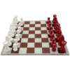 Mauro Ferretti Schachspiel Rot Weiß 61x61x14 cm Polyresin Glas
