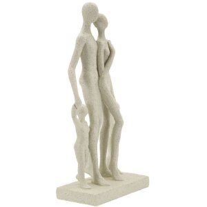 Mauro Ferretti Stons Figurine Familie 16x8x30,5 cm creme