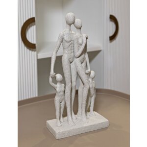 Mauro Ferretti Stons Figurine Familie 16x8x30,5 cm creme