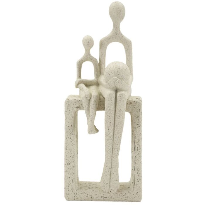 Статуэтка Mauro Ferretti Stons Материнство 10x7,5x26 см кремовая