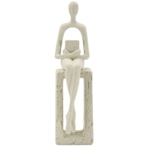 Mauro Ferretti Stons Figurine creme 8.5x6.5x24 cm...