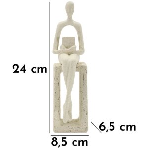 Mauro Ferretti Stons Статуэтка "Одиночная" кремовая 8,5x6,5x24 см